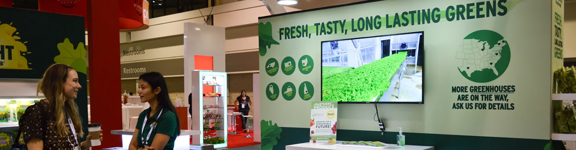 Bright Farms Booth Display